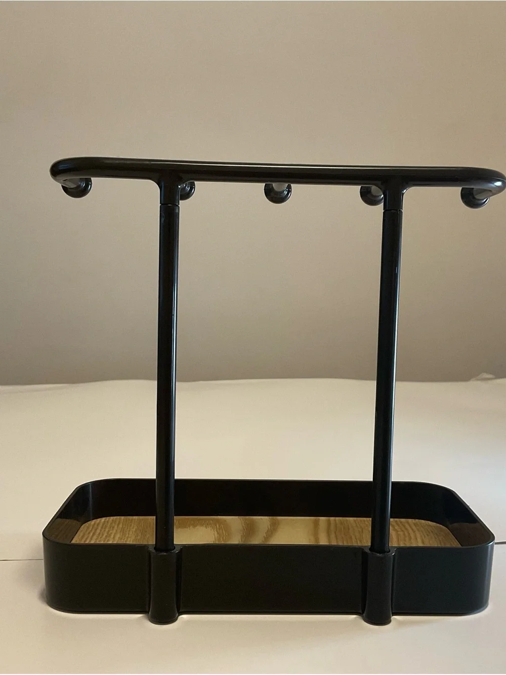 Black Jewelry Stand with Tray